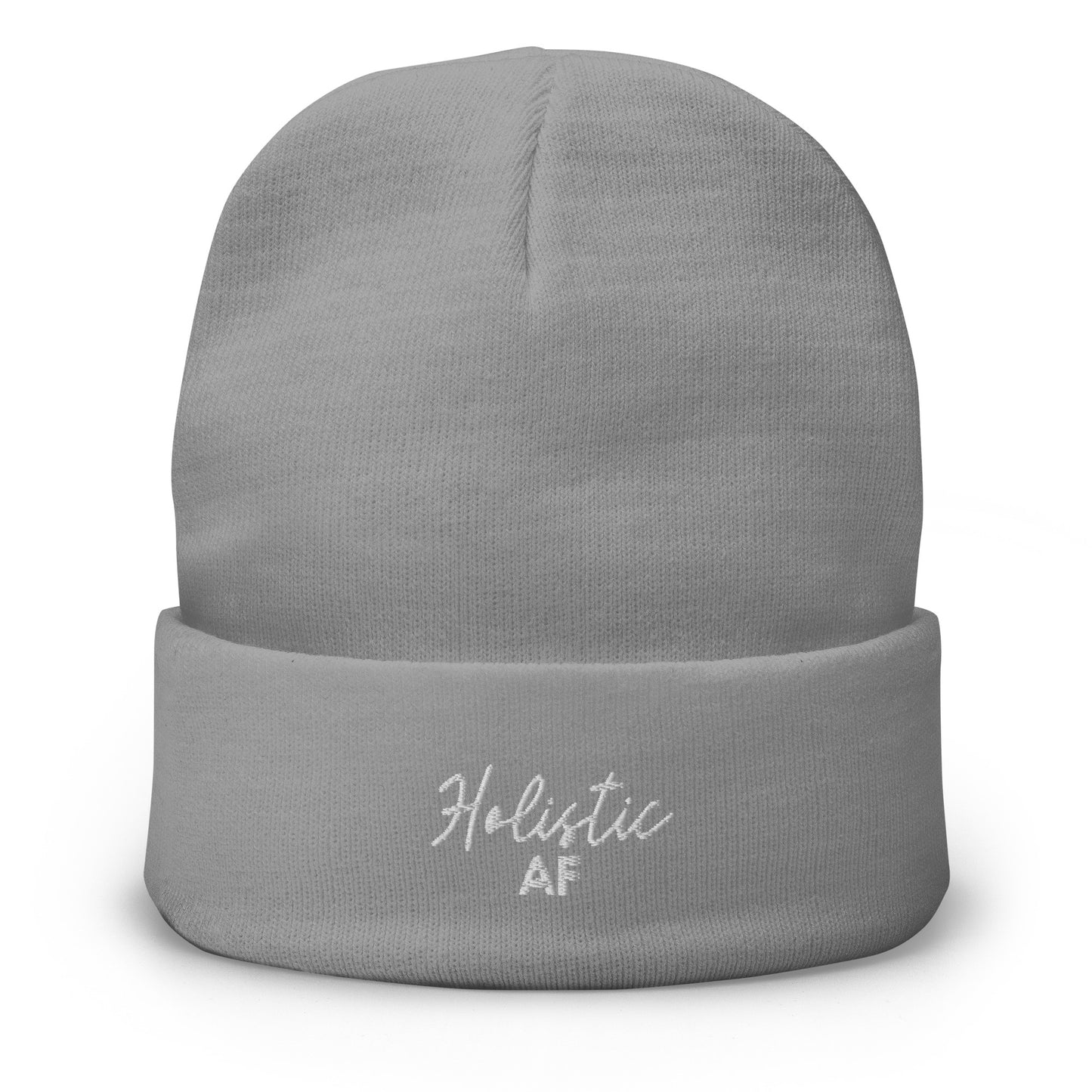 Embroidered Beanie: Holistic AF